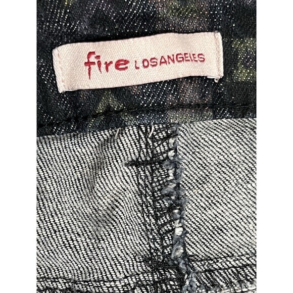 FIRE LOS ANGELES Jeans Pants Tribal Print Skinny STRETCH sz 11 (32 x 30) Muted - Picture 5 of 7